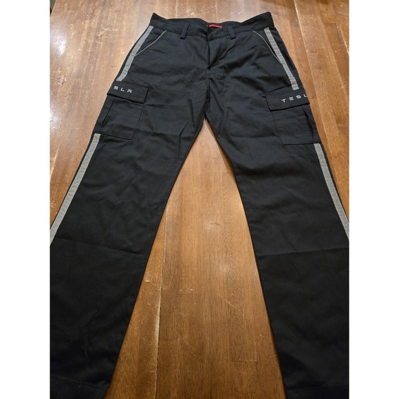 Tesla Pants - Tesla Pants Womens 12x32 Black Reflective Employee Casual Pockets Ladies Uniform